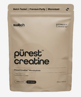 Switch Nutrition Purest Creatine 500gm Unflavoured 167 Serves Premium Purity Creatine Monohydrate