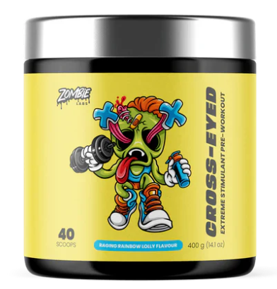Zombie Labs Cross-Eyed Extreme Stimulant Pre-Workout 40 Serves Epidemic Energy Flavour