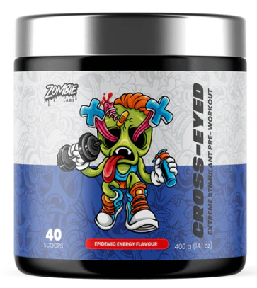 Zombie Labs Cross-Eyed Extreme Stimulant Pre-Workout 40 Serves Epidemic Energy Flavour