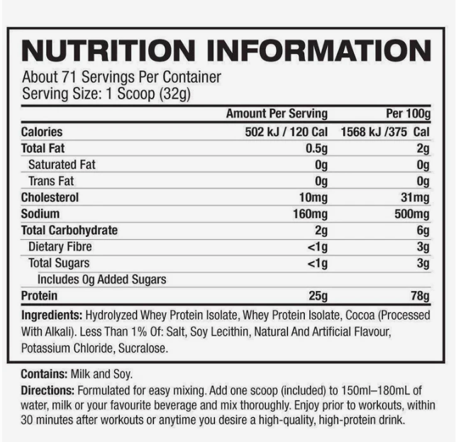 Dymatize ISO100 Protein Powder 100% Whey