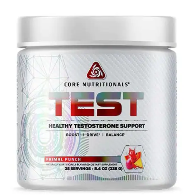 Core Nutritionals Platinum Test 3.6 Grams Calcium D-Aspartic Acid Healthy Testosterone Levels 28 Servings (Primal Punch)
