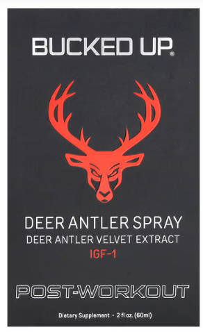 Bucked Up Deer Velvet Antler Spray (60 Servings)