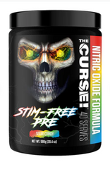 JNX Sports The Curse Stim-Free Pump Sour Candy Flavor Pre-Workout Powder, 40 Serve