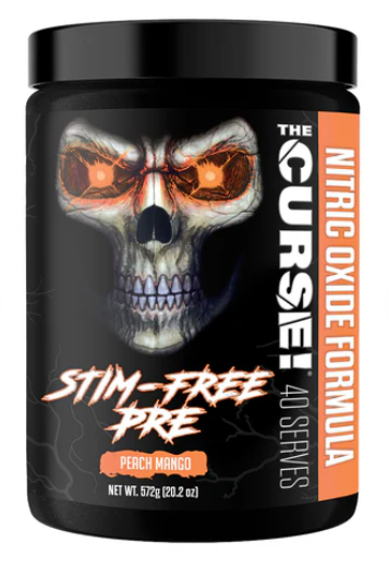JNX Sports The Curse Stim-Free Pump Sour Candy Flavor Pre-Workout Powder, 40 Serve