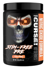 JNX Sports The Curse Stim-Free Pump Sour Candy Flavor Pre-Workout Powder, 40 Serve