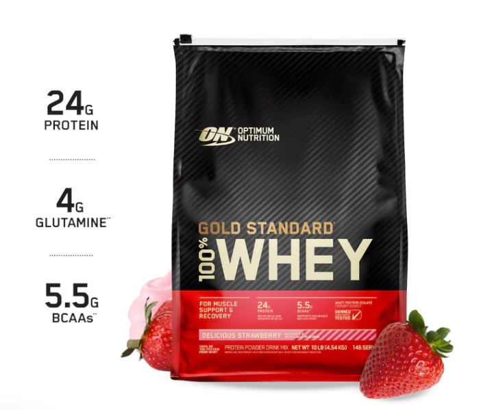 Optimum Nutrition Gold Standard 100% Whey Protein Powder,